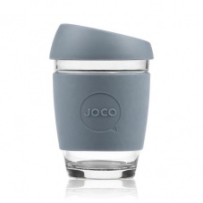 Joco glass reusable coffee cup in Folkstone Grey